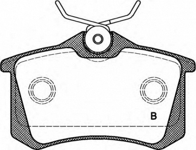 OPEN PARTS bpa026351 -  Комплект тормозных колодок, дисковый тормоз
